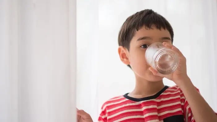 Child Drinking Water