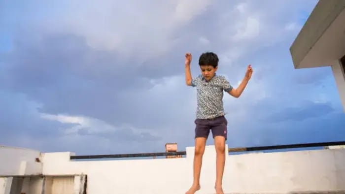 Indian kids doing Exercises
