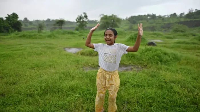 Indian kids doing Exercises
