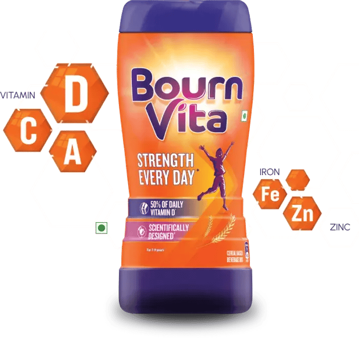 Indian kids drinking Bournvita