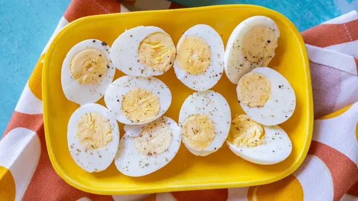 A Brown Cracked Boiled Egg