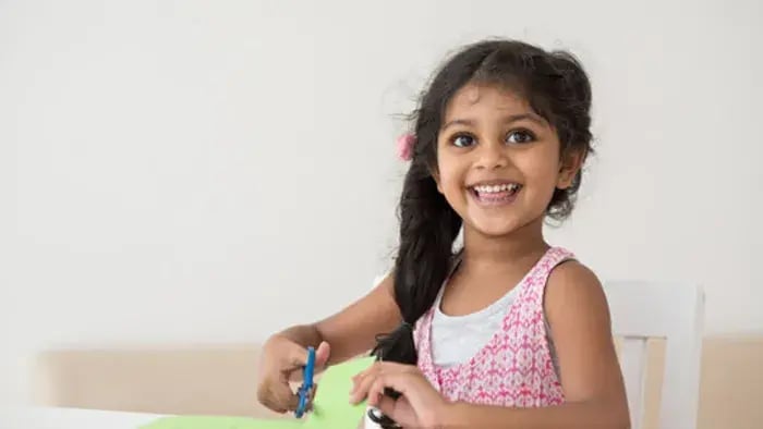 Indian kids painting