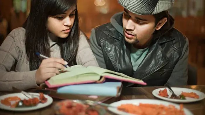 Indian Kid Eating