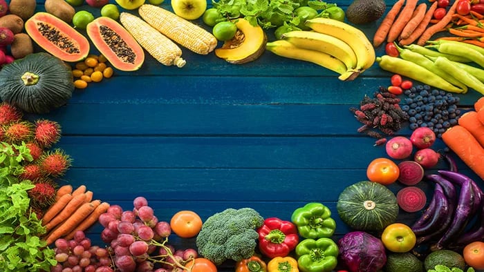 Fruits and vegetables
