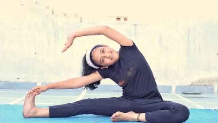 Indian Kids Doing Yoga