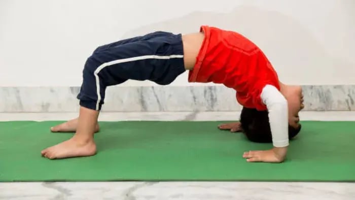 Indian Kids Doing Yoga