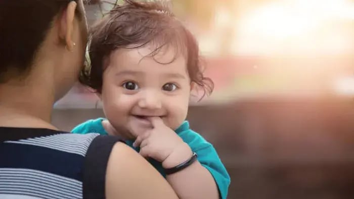 Indian Kid Eating