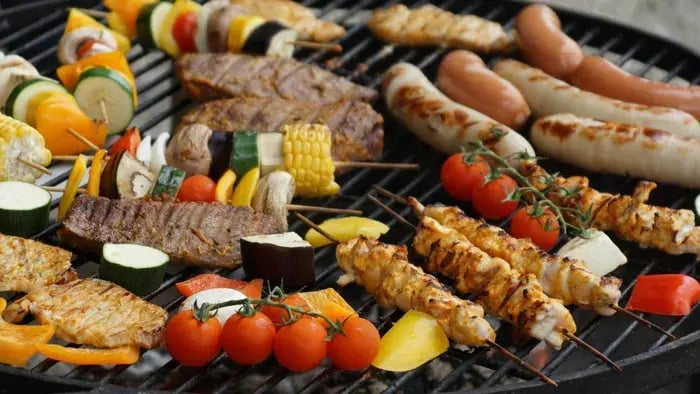 Grilled Vegetables On A Griller