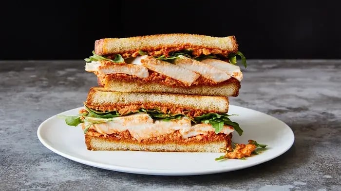 Nutritious Kid's Meals: Easy and Tasty Recipes for Busy Parents - Chicken sandwiches on a plate