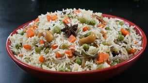 Nutritious Kid's Meals: Easy and Tasty Recipes for Busy Parents - Vegetable pulao on a plate