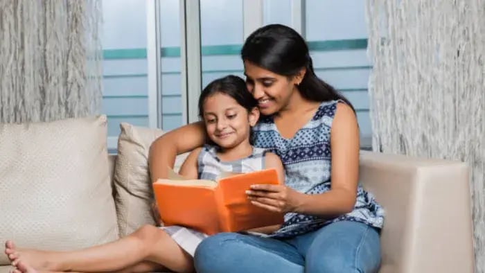 Indian Kid Reading