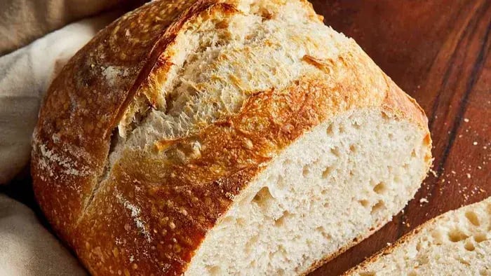Bread Loaf On Kitchen Counter