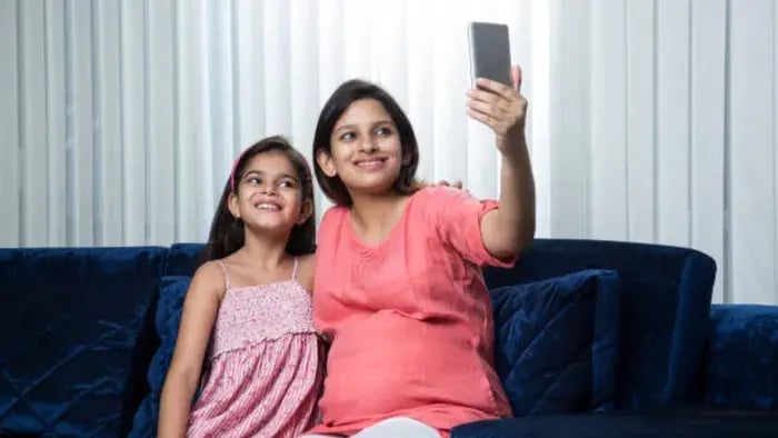 Indian Kids Using Phones