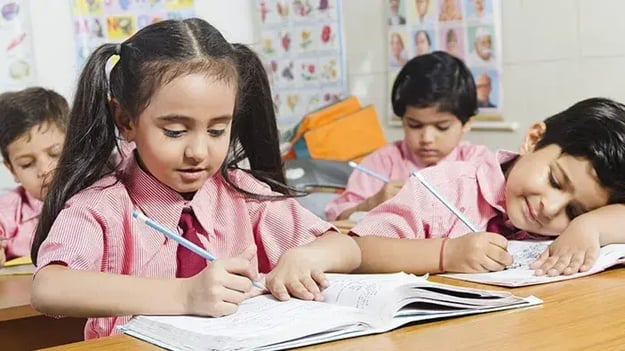 Kids writing