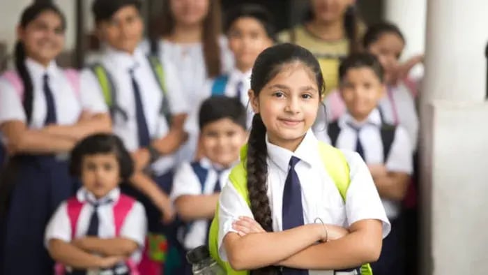 Indian kid in school