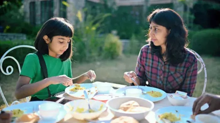 Indian Kid Eating