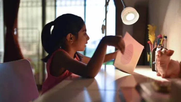Indian Kid Eating