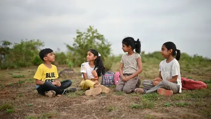 Indian Kid Playing