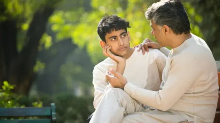 sad Indian teens