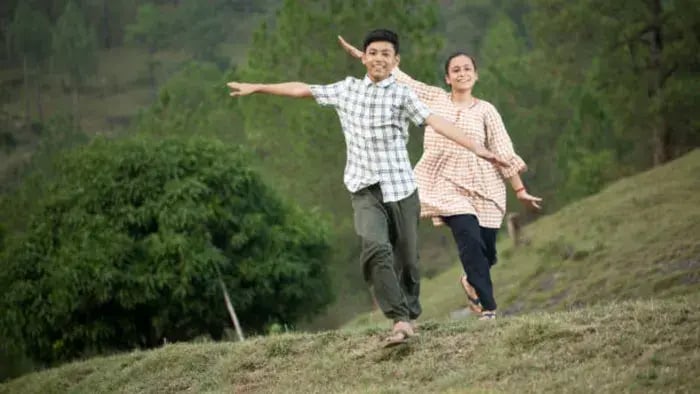 Indian kids teens playing