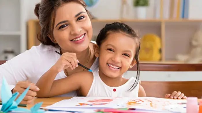 Indian Kids Eating