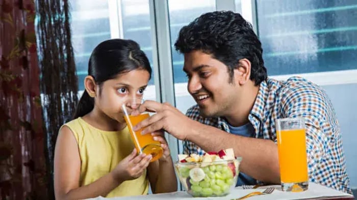 Indian Kid Eating