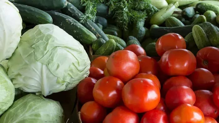 vegetables of various kinds