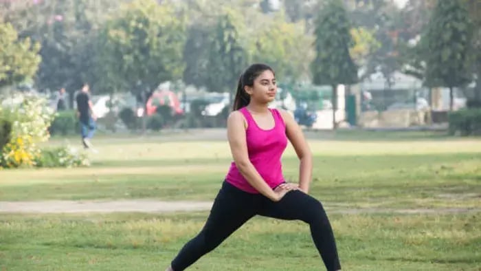 Indian Kid Doing Yoga