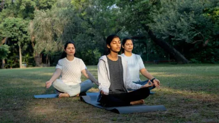 Indian Kid Doing Yoga