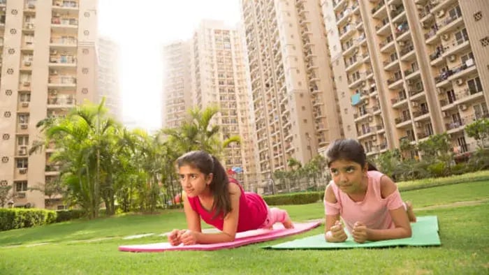 Indian Kid Doing Yoga