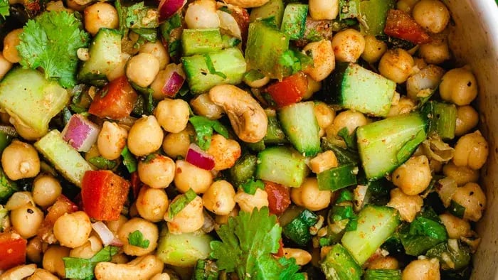 Chickpeas And Vegetable Salad