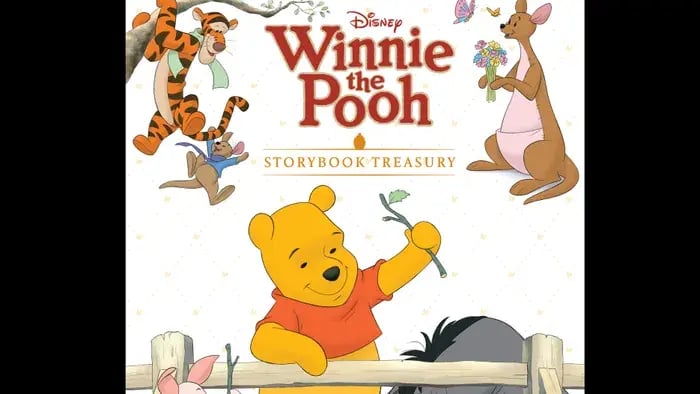 Winnie the Pooh and ither images on the cover