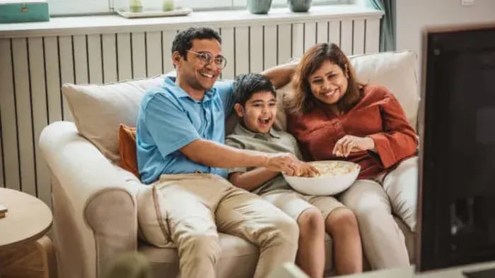 Indian Kids Eating Food