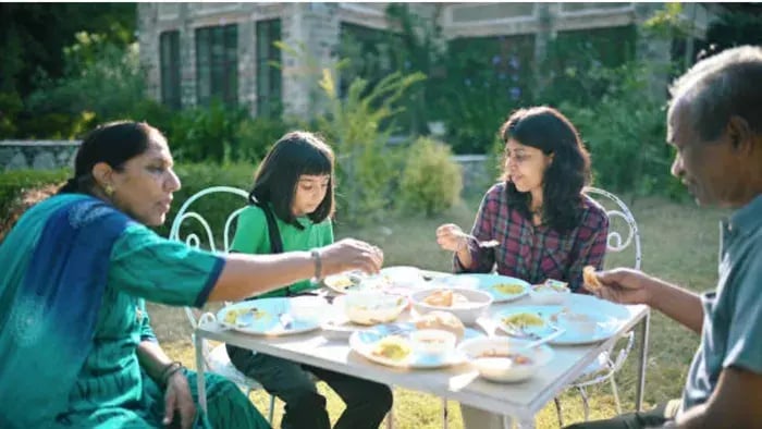 Indian Kid Eating