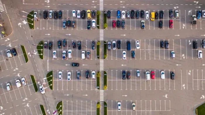 cars parked in a parking area
