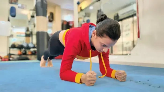 Indian Kid Doing Physics Exercise