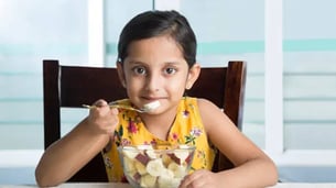 Indian Kids Eating