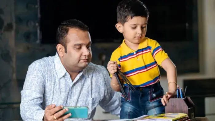 Indian Kid Studying