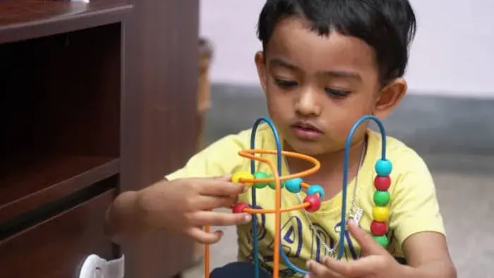 Indian Kid Studying