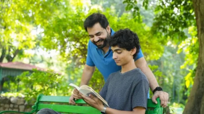 Indian kids reading