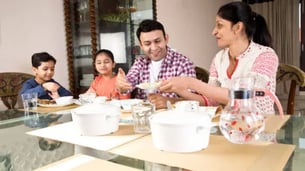 Indian Kid Eating