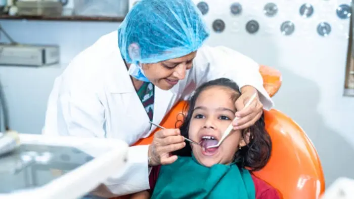 Indian kids at dentist