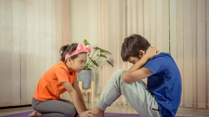 kids exercising